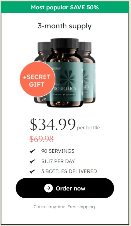 bioma GLP-1 3 bottles price